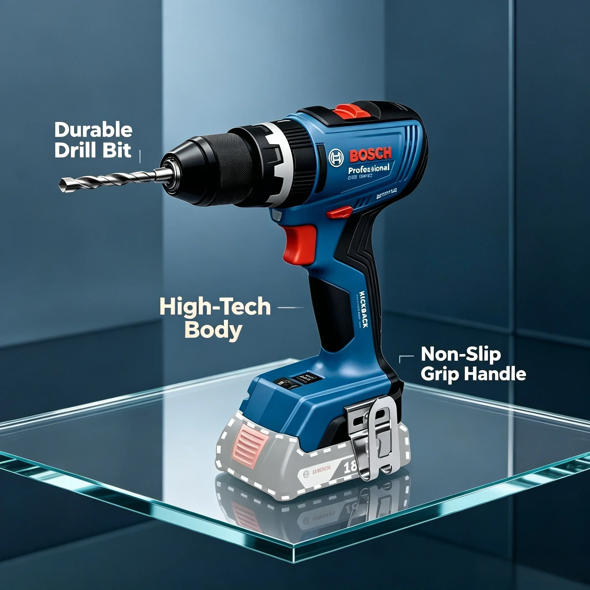 Bosch Drill Gsb 18V - بوش GSB 18V-65 بروفيشنال، طقم مثقاب/مفك