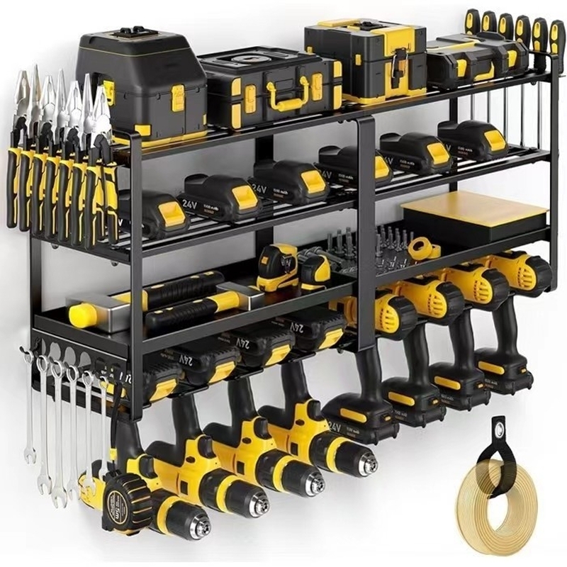 Workshop Electric Tools - رف منظم للأدوات اليدوية يثبت على