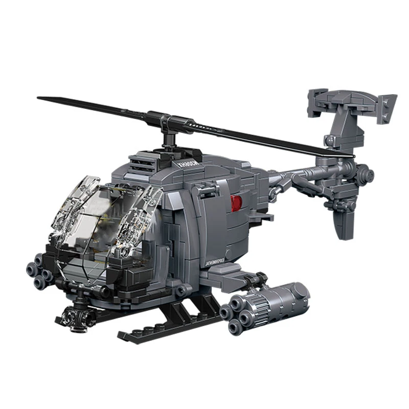 Hand Plane Block - نموذج طائرة هليكوبتر عسكرية AH-6i للتركيب