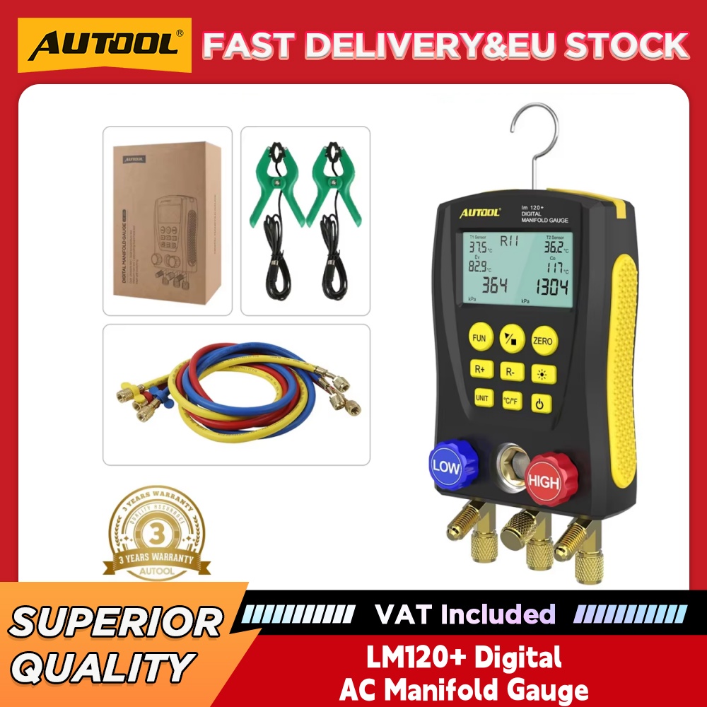 AUTOOL LM120+ مقياس ضغط رقمي ل - مراجعة Workshop Tools And Equipment وسعره