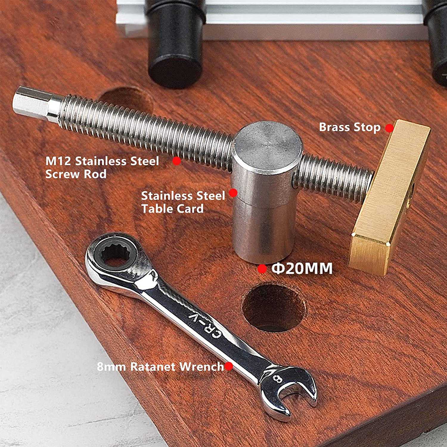 مشابك ثقب الكلب - 2 مشبك مكتب  - مراجعة Bench Dog Hole وسعره