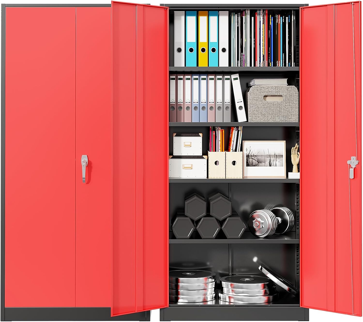 خزانة تخزين معدنية متينة للمرآ - مراجعة Tools For Garage Workshop وسعره