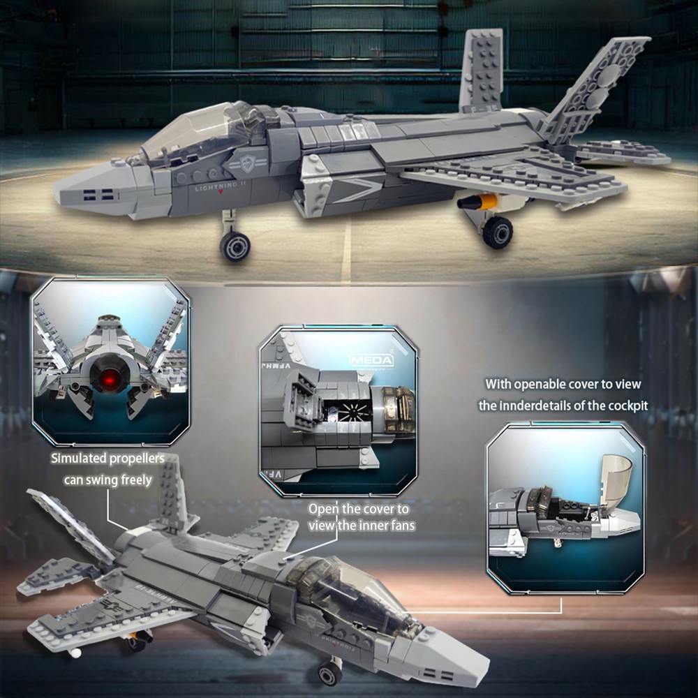 646 قطعة F-35 البرق II طائرة ب - مراجعة Hand Plane Block وسعره