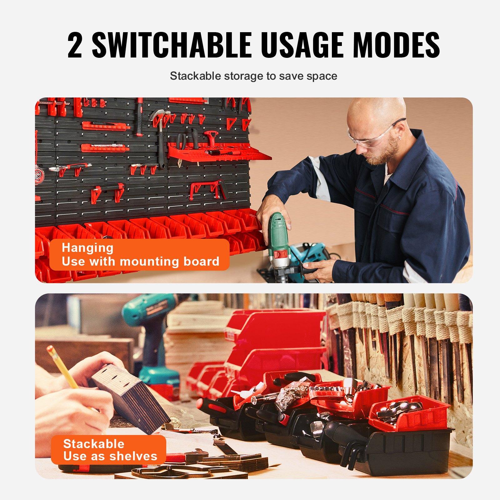 منظم أدوات بلاستيكي مثبت على ا - مراجعة Tools For Garage Workshop وسعره