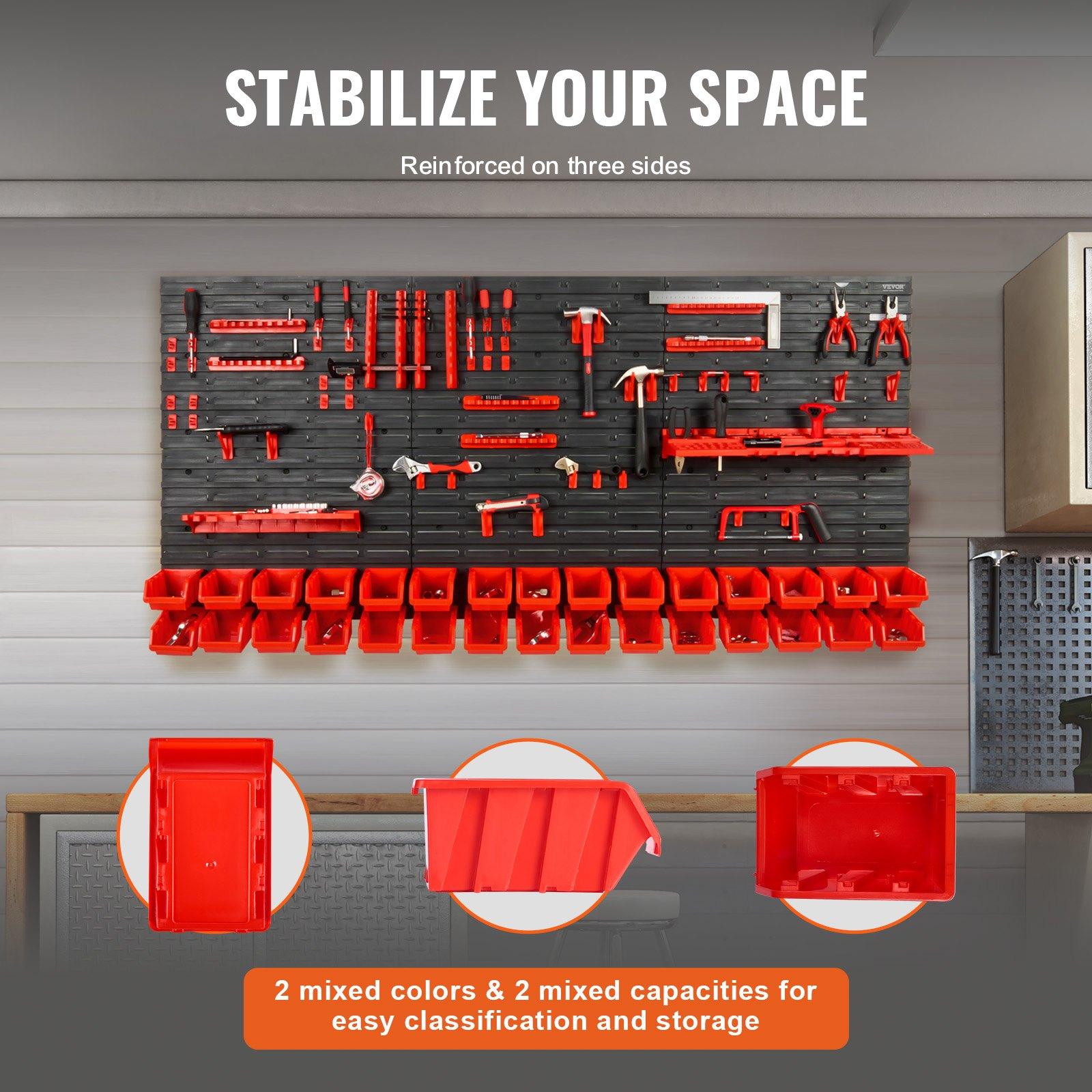 منظم أدوات بلاستيكي مثبت على ا - مراجعة Tools For Garage Workshop وسعره