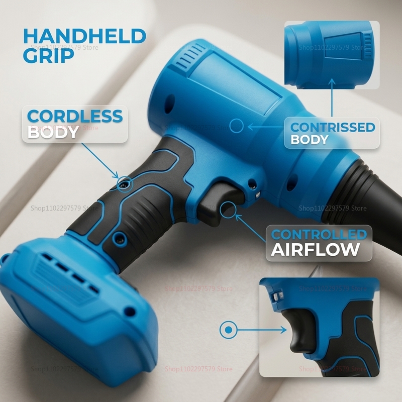منفاخ هواء كهربائي لاسلكي بدون - مراجعة Workshop Electric Tools وسعره