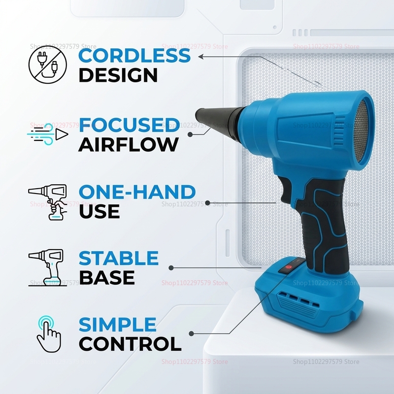 منفاخ هواء كهربائي لاسلكي بدون - مراجعة Workshop Electric Tools وسعره